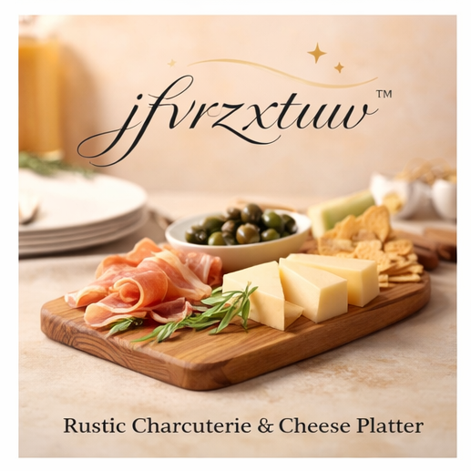 jfvrzxtuw™ Acacia Wood Serving Board – Rustic Charcuterie & Cheese Platter