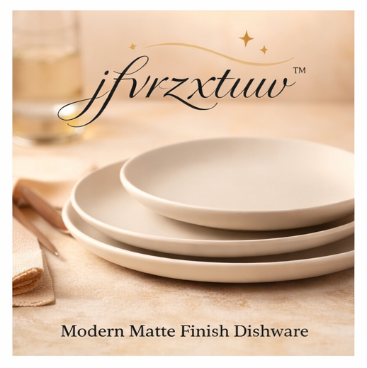 jfvrzxtuw™ Minimalist Ceramic Dinner Plate Set – Modern Matte Finish Dishware